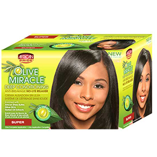 African Pride No Lye Relaxer Kit Super  African Pride No Lye Relaxer Kit Super